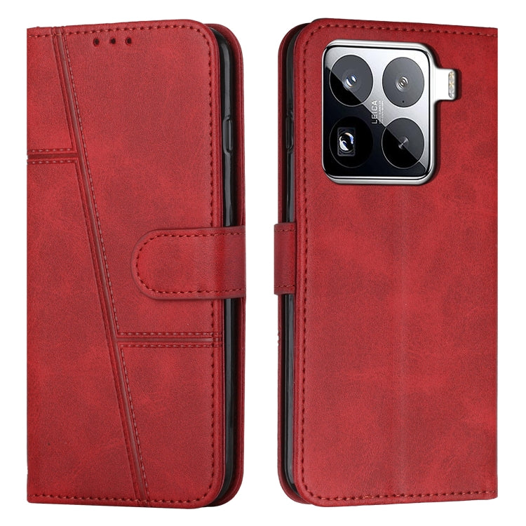 Stitching Calf Texture Buckle Leather Phone Case, For Xiaomi Poco F7 Pro / F7 Ultra, For Xiaomi 15 Ultra, For Xiaomi 15 Pro, For Xiaomi 15, For Xiaomi 14T Pro, For Xiaomi 14T