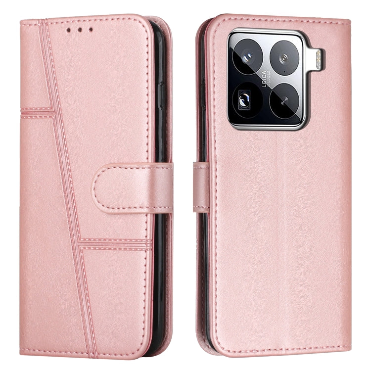 Stitching Calf Texture Buckle Leather Phone Case, For Xiaomi Poco F7 Pro / F7 Ultra, For Xiaomi 15 Ultra, For Xiaomi 15 Pro, For Xiaomi 15, For Xiaomi 14T Pro, For Xiaomi 14T