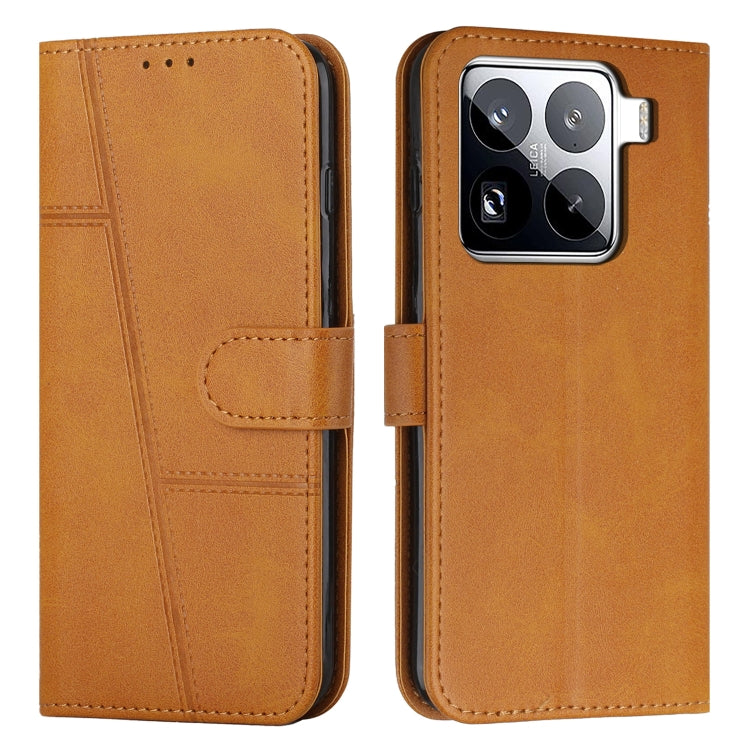 Stitching Calf Texture Buckle Leather Phone Case, For Xiaomi Poco F7 Pro / F7 Ultra, For Xiaomi 15 Ultra, For Xiaomi 15 Pro, For Xiaomi 15, For Xiaomi 14T Pro, For Xiaomi 14T