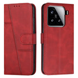 Stitching Calf Texture Buckle Leather Phone Case, For Xiaomi Poco F7 Pro / F7 Ultra, For Xiaomi 15 Ultra, For Xiaomi 15 Pro, For Xiaomi 15, For Xiaomi 14T Pro, For Xiaomi 14T