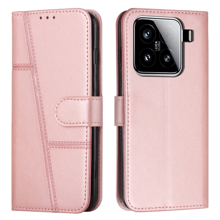 Stitching Calf Texture Buckle Leather Phone Case, For Xiaomi Poco F7 Pro / F7 Ultra, For Xiaomi 15 Ultra, For Xiaomi 15 Pro, For Xiaomi 15, For Xiaomi 14T Pro, For Xiaomi 14T