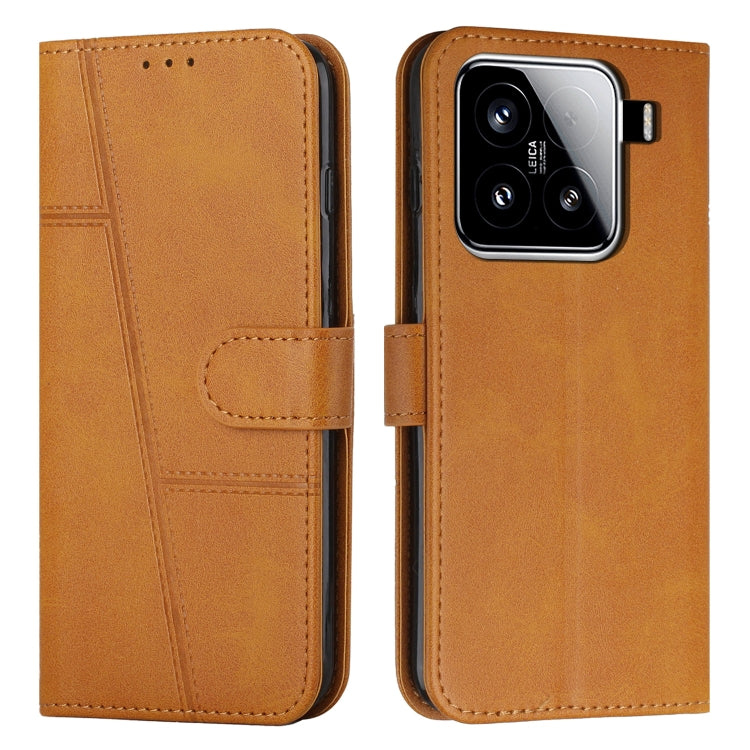Stitching Calf Texture Buckle Leather Phone Case, For Xiaomi Poco F7 Pro / F7 Ultra, For Xiaomi 15 Ultra, For Xiaomi 15 Pro, For Xiaomi 15, For Xiaomi 14T Pro, For Xiaomi 14T