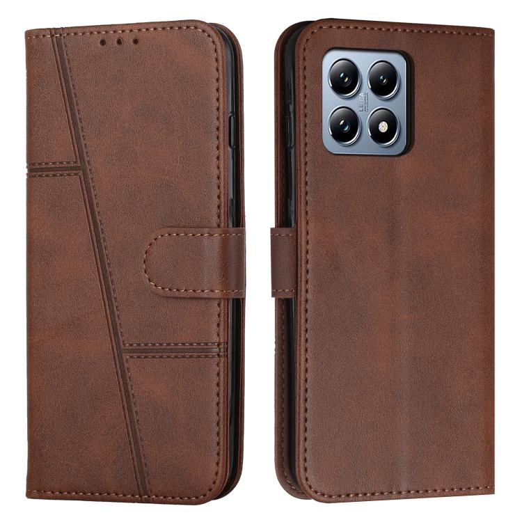 Stitching Calf Texture Buckle Leather Phone Case, For Xiaomi 17 Ultra, For Xiaomi 17 Pro Max, For Xiaomi 17 Pro, For Xiaomi 17, For Xiaomi Poco M7 4G 169mm, For Xiaomi 15T Pro, For Xiaomi 15T, For Xiaomi Poco F7