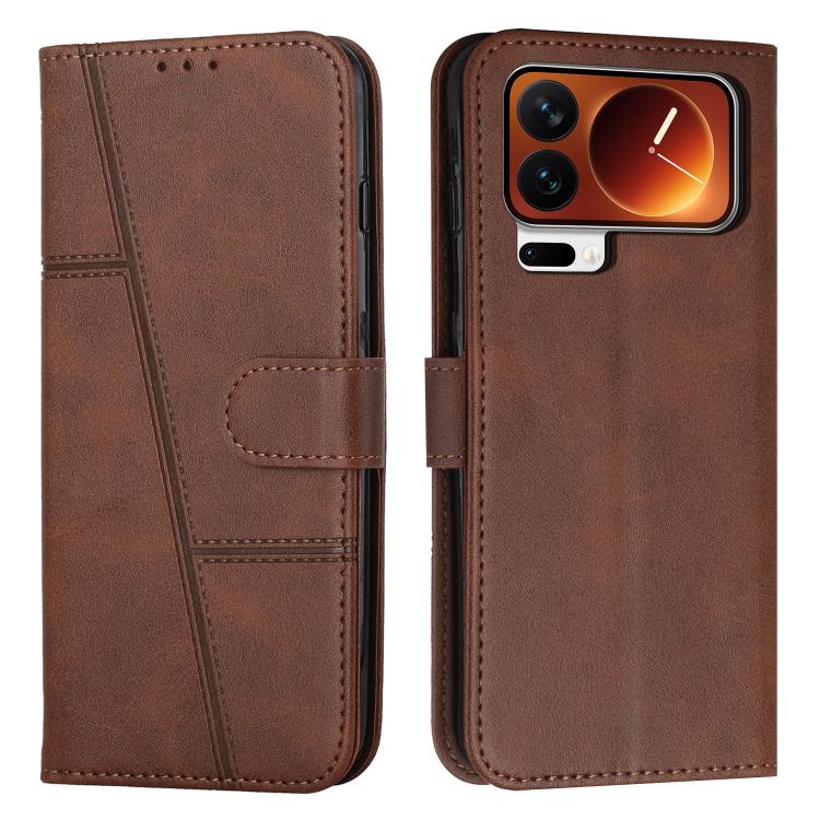 Stitching Calf Texture Buckle Leather Phone Case, For Xiaomi Poco C95 Pro, For Xiaomi 17 Ultra, For Xiaomi 17 Pro Max, For Xiaomi 17 Pro, For Xiaomi 17, For Xiaomi Poco M7 4G 169mm, For Xiaomi 15T Pro, For Xiaomi 15T