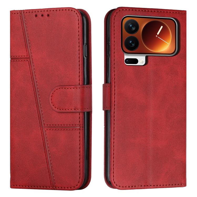 Stitching Calf Texture Buckle Leather Phone Case, For Xiaomi Poco C95 Pro, For Xiaomi 17 Ultra, For Xiaomi 17 Pro Max, For Xiaomi 17 Pro, For Xiaomi 17, For Xiaomi Poco M7 4G 169mm, For Xiaomi 15T Pro, For Xiaomi 15T