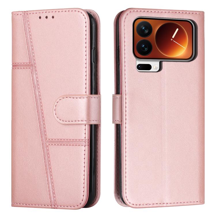 Stitching Calf Texture Buckle Leather Phone Case, For Xiaomi 17 Ultra, For Xiaomi 17 Pro Max, For Xiaomi 17 Pro, For Xiaomi 17, For Xiaomi Poco M7 4G 169mm, For Xiaomi 15T Pro, For Xiaomi 15T, For Xiaomi Poco F7