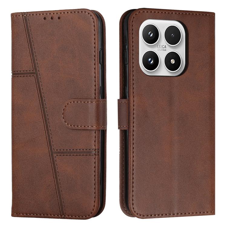 Stitching Calf Texture Buckle Leather Phone Case, For Xiaomi 17 Ultra, For Xiaomi 17 Pro Max, For Xiaomi 17 Pro, For Xiaomi 17, For Xiaomi Poco M7 4G 169mm, For Xiaomi 15T Pro, For Xiaomi 15T, For Xiaomi Poco F7