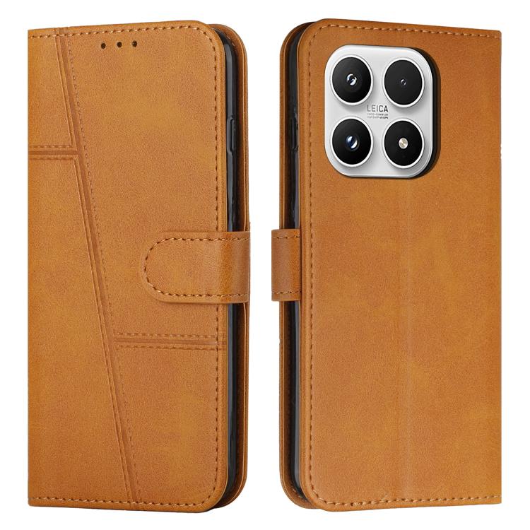 Stitching Calf Texture Buckle Leather Phone Case, For Xiaomi 17 Ultra, For Xiaomi 17 Pro Max, For Xiaomi 17 Pro, For Xiaomi 17, For Xiaomi Poco M7 4G 169mm, For Xiaomi 15T Pro, For Xiaomi 15T, For Xiaomi Poco F7