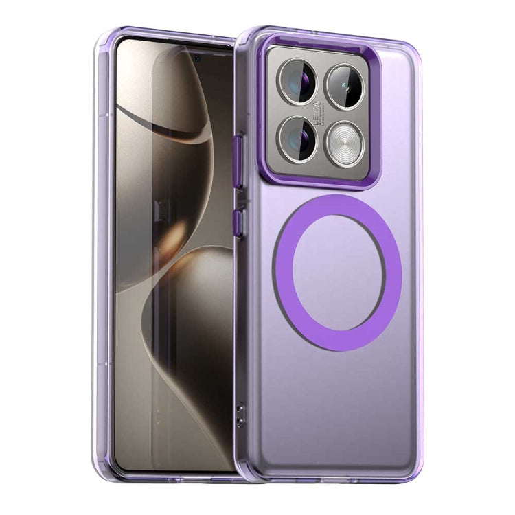 Candy Magsafe PC Hybrid TPU Phone Case, For Xiaomi 14T Pro, For Xiaomi 14T, For Xiaomi Poco M6 4G, For Xiaomi Poco M6 Plus, For Xiaomi 14 Civi, For Xiaomi Poco F6 5G
