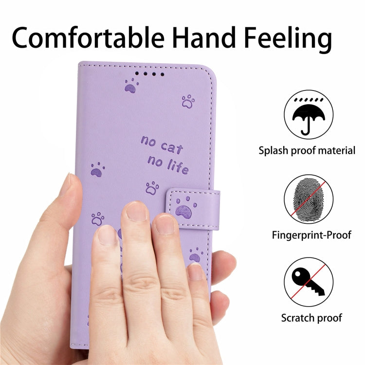 Embossed Kitten Phone Leather Case with Lanyard, For Xiaomi Poco M6 Pro 5G, For Xiaomi Poco F5, For Xiaomi Poco C55, For Xiaomi Poco X5 Pro 5G, For Xiaomi Poco X5 5G, For Xiaomi Poco M5s 4G Global, For Xiaomi Poco M3 Pro 5G