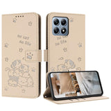 Embossed Kitten Phone Leather Case with Lanyard, For Xiaomi 17 Ultra, For Xiaomi 17 Pro Max, For Xiaomi 17 Pro, For Xiaomi 17, For Xiaomi Poco M7 4G 169mm, For Xiaomi 15T Pro 5G, For Xiaomi 15T 5G, For Xiaomi Poco F7 Pro / F7 Ultra