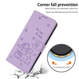 Embossed Kitten Phone Leather Case with Lanyard, For Xiaomi 15T Pro 5G, For Xiaomi 15T 5G, For Xiaomi Poco F7 Pro / F7 Ultra, For Xiaomi 15 Ultra, For Xiaomi 15 Pro, For Xiaomi 15, For Xiaomi 14T Pro 5G Global, For Xiaomi 14T Global