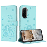 Embossed Kitten Phone Leather Case with Lanyard, For Xiaomi 17 Ultra, For Xiaomi 17 Pro Max, For Xiaomi 17 Pro, For Xiaomi 17, For Xiaomi Poco M7 4G 169mm, For Xiaomi 15T Pro 5G, For Xiaomi 15T 5G, For Xiaomi Poco F7 Pro / F7 Ultra
