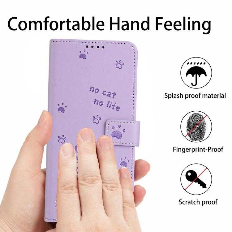 Embossed Kitten Phone Leather Case with Lanyard, For Xiaomi Poco C95 Pro, For Xiaomi 17T Pro 5G, For Xiaomi 17T 5G, For Xiaomi 17 Ultra, For Xiaomi 17 Pro Max, For Xiaomi 17 Pro, For Xiaomi 17, For Xiaomi Poco M7 4G 169mm