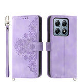 Skin Feel Flowers Embossed Wallet Leather Phone Case, For Xiaomi 15, For Xiaomi 14T Pro, For Xiaomi 14T