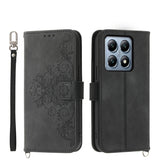 Skin Feel Flowers Embossed Wallet Leather Phone Case, For Xiaomi 15, For Xiaomi 14T Pro, For Xiaomi 14T