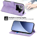 Skin Feel Flowers Embossed Wallet Leather Phone Case, For Xiaomi 15, For Xiaomi 14T Pro, For Xiaomi 14T