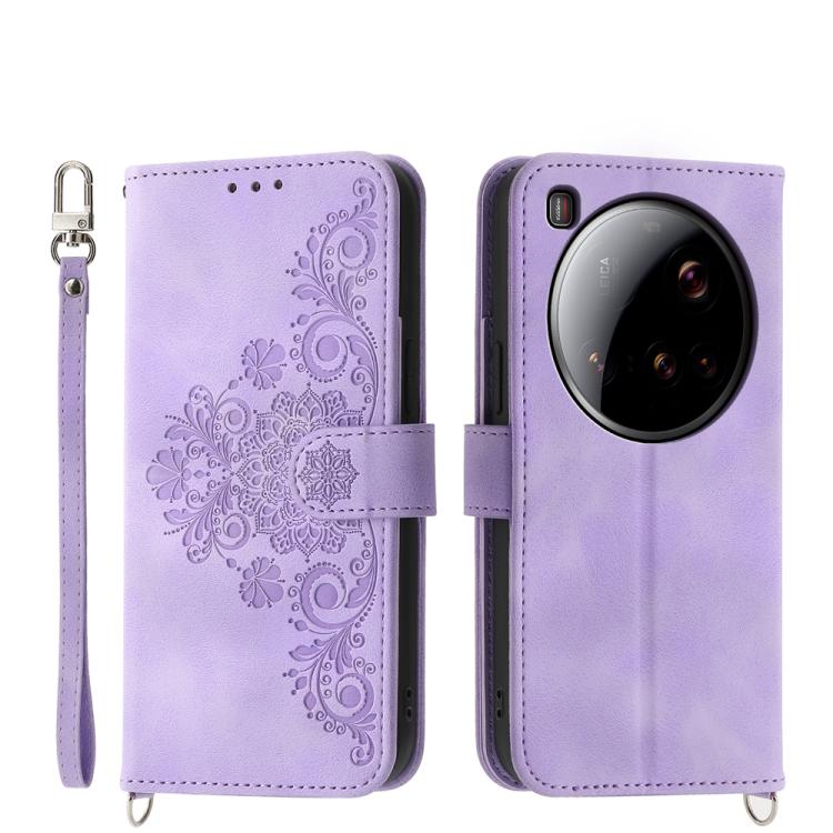 Skin Feel Flowers Embossed Wallet Leather Phone Case, For Xiaomi 17 Pro Max, For Xiaomi 17 Pro, For Xiaomi 17, For Xiaomi Poco M7 4G 171mm, For Xiaomi 15T Pro 5G, For Xiaomi 15T 5G, For Xiaomi 15 Ultra, For Xiaomi Poco X7 Pro / Redmi Turbo 4           ...