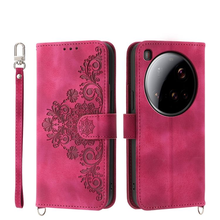 Skin Feel Flowers Embossed Wallet Leather Phone Case, For Xiaomi 17 Pro Max, For Xiaomi 17 Pro, For Xiaomi 17, For Xiaomi Poco M7 4G 171mm, For Xiaomi 15T Pro 5G, For Xiaomi 15T 5G, For Xiaomi 15 Ultra, For Xiaomi Poco X7 Pro / Redmi Turbo 4           ...