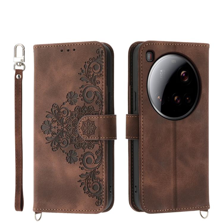 Skin Feel Flowers Embossed Wallet Leather Phone Case, For Xiaomi 17 Pro Max, For Xiaomi 17 Pro, For Xiaomi 17, For Xiaomi Poco M7 4G 171mm, For Xiaomi 15T Pro 5G, For Xiaomi 15T 5G, For Xiaomi 15 Ultra, For Xiaomi Poco X7 Pro / Redmi Turbo 4           ...