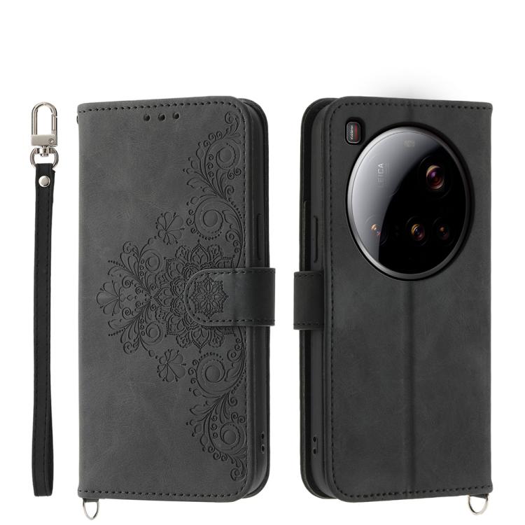 Skin Feel Flowers Embossed Wallet Leather Phone Case, For Xiaomi 17 Pro Max, For Xiaomi 17 Pro, For Xiaomi 17, For Xiaomi Poco M7 4G 171mm, For Xiaomi 15T Pro 5G, For Xiaomi 15T 5G, For Xiaomi 15 Ultra, For Xiaomi Poco X7 Pro / Redmi Turbo 4           ...