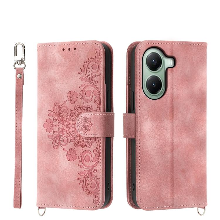 Skin Feel Flowers Embossed Wallet Leather Phone Case, For Xiaomi 17 Pro Max, For Xiaomi 17 Pro, For Xiaomi 17, For Xiaomi Poco M7 4G 171mm, For Xiaomi 15T Pro 5G, For Xiaomi 15T 5G, For Xiaomi 15 Ultra, For Xiaomi Poco X7 Pro / Redmi Turbo 4           ...