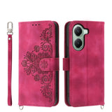 Skin Feel Flowers Embossed Wallet Leather Phone Case, For Xiaomi 17 Pro Max, For Xiaomi 17 Pro, For Xiaomi 17, For Xiaomi Poco M7 4G 171mm, For Xiaomi 15T Pro 5G, For Xiaomi 15T 5G, For Xiaomi 15 Ultra, For Xiaomi Poco X7 Pro / Redmi Turbo 4           ...