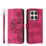 Skin Feel Flowers Embossed Wallet Leather Phone Case, For Xiaomi 17 Pro Max, For Xiaomi 17 Pro, For Xiaomi 17, For Xiaomi Poco M7 4G 171mm, For Xiaomi 15T Pro 5G, For Xiaomi 15T 5G, For Xiaomi 15 Ultra, For Xiaomi Poco X7 Pro / Redmi Turbo 4           ...