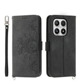 Skin Feel Flowers Embossed Wallet Leather Phone Case, For Xiaomi 17 Pro Max, For Xiaomi 17 Pro, For Xiaomi 17, For Xiaomi Poco M7 4G 171mm, For Xiaomi 15T Pro 5G, For Xiaomi 15T 5G, For Xiaomi 15 Ultra, For Xiaomi Poco X7 Pro / Redmi Turbo 4           ...