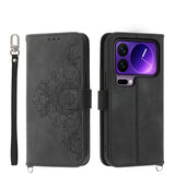 Skin Feel Flowers Embossed Wallet Leather Phone Case, For Xiaomi 17 Pro Max, For Xiaomi 17 Pro, For Xiaomi 17, For Xiaomi Poco M7 4G 171mm, For Xiaomi 15T Pro 5G, For Xiaomi 15T 5G, For Xiaomi 15 Ultra, For Xiaomi Poco X7 Pro / Redmi Turbo 4           ...