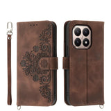 Skin Feel Flowers Embossed Wallet Leather Phone Case, For Xiaomi 15T 5G, For Xiaomi 15 Ultra, For Xiaomi Poco X7 Pro / Redmi Turbo 4, For Xiaomi 15 Pro, For Xiaomi 15, For Xiaomi 14T Pro, For Xiaomi 14T