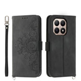 Skin Feel Flowers Embossed Wallet Leather Phone Case, For Xiaomi 15T 5G, For Xiaomi 15 Ultra, For Xiaomi Poco X7 Pro / Redmi Turbo 4, For Xiaomi 15 Pro, For Xiaomi 15, For Xiaomi 14T Pro, For Xiaomi 14T