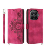 Skin Feel Flowers Embossed Wallet Leather Phone Case, For Xiaomi 17 Pro Max, For Xiaomi 17 Pro, For Xiaomi 17, For Xiaomi Poco M7 4G 171mm, For Xiaomi 15T Pro 5G, For Xiaomi 15T 5G, For Xiaomi 15 Ultra, For Xiaomi Poco X7 Pro / Redmi Turbo 4           ...