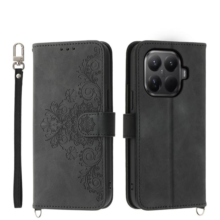 Skin Feel Flowers Embossed Wallet Leather Phone Case, For Xiaomi 17 Pro Max, For Xiaomi 17 Pro, For Xiaomi 17, For Xiaomi Poco M7 4G 171mm, For Xiaomi 15T Pro 5G, For Xiaomi 15T 5G, For Xiaomi 15 Ultra, For Xiaomi Poco X7 Pro / Redmi Turbo 4           ...