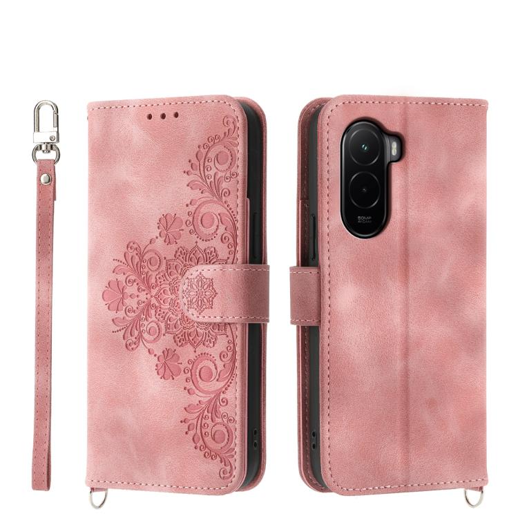 Skin Feel Flowers Embossed Wallet Leather Phone Case, For Xiaomi 17 Pro Max, For Xiaomi 17 Pro, For Xiaomi 17, For Xiaomi Poco M7 4G 171mm, For Xiaomi 15T Pro 5G, For Xiaomi 15T 5G, For Xiaomi 15 Ultra, For Xiaomi Poco X7 Pro / Redmi Turbo 4           ...
