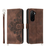 Skin Feel Flowers Embossed Wallet Leather Phone Case, For Xiaomi 17 Pro Max, For Xiaomi 17 Pro, For Xiaomi 17, For Xiaomi Poco M7 4G 171mm, For Xiaomi 15T Pro 5G, For Xiaomi 15T 5G, For Xiaomi 15 Ultra, For Xiaomi Poco X7 Pro / Redmi Turbo 4           ...