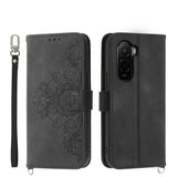 Skin Feel Flowers Embossed Wallet Leather Phone Case, For Xiaomi 17 Pro Max, For Xiaomi 17 Pro, For Xiaomi 17, For Xiaomi Poco M7 4G 171mm, For Xiaomi 15T Pro 5G, For Xiaomi 15T 5G, For Xiaomi 15 Ultra, For Xiaomi Poco X7 Pro / Redmi Turbo 4           ...