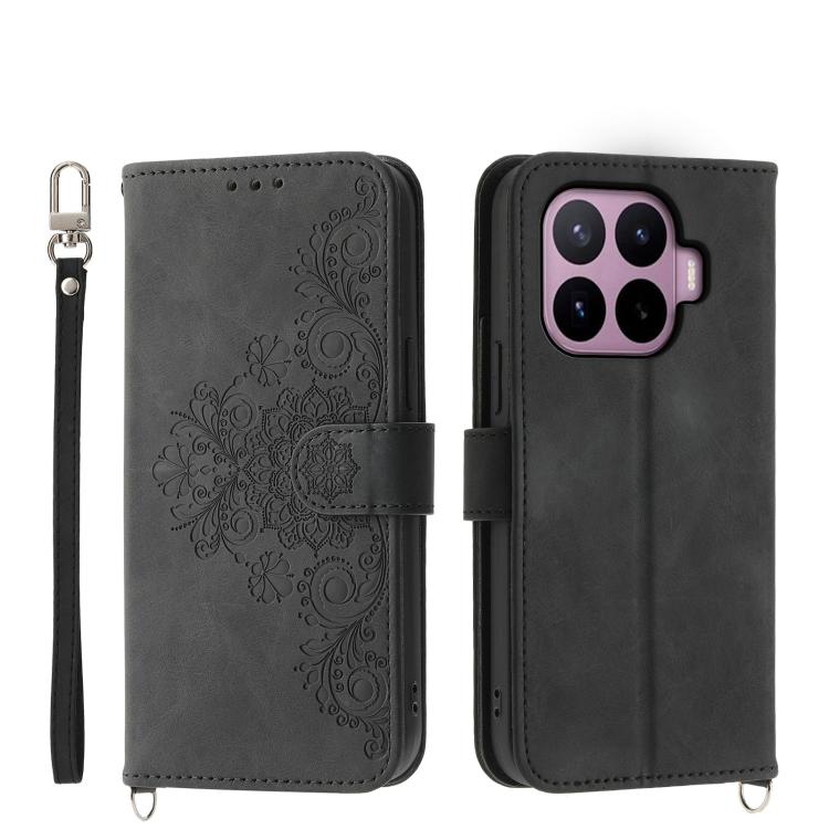 Skin Feel Flowers Embossed Wallet Leather Phone Case, For Xiaomi Poco C95 Pro, For Xiaomi 17 Max 5G, For Xiaomi 17T Pro 5G, For Xiaomi 17T 5G, For Xiaomi 17 Pro Max, For Xiaomi 17 Pro, For Xiaomi 17, For Xiaomi Poco M7 4G 171mm, For Xiaomi 15T Pro 5G