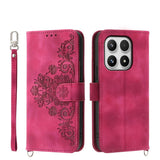 Skin Feel Flowers Embossed Wallet Leather Phone Case, For Xiaomi Poco C95 Pro, For Xiaomi 17 Max 5G, For Xiaomi 17T Pro 5G, For Xiaomi 17T 5G, For Xiaomi 17 Pro Max, For Xiaomi 17 Pro, For Xiaomi 17, For Xiaomi Poco M7 4G 171mm, For Xiaomi 15T Pro 5G