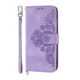 Skin Feel Flowers Embossed Wallet Leather Phone Case, For Xiaomi Poco C95 Pro, For Xiaomi 17 Max 5G, For Xiaomi 17T Pro 5G, For Xiaomi 17T 5G, For Xiaomi 17 Pro Max, For Xiaomi 17 Pro, For Xiaomi 17, For Xiaomi Poco M7 4G 171mm, For Xiaomi 15T Pro 5G