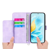 Skin Feel Flowers Embossed Wallet Leather Phone Case, For Xiaomi Poco C95 Pro, For Xiaomi 17 Max 5G, For Xiaomi 17T Pro 5G, For Xiaomi 17T 5G, For Xiaomi 17 Pro Max, For Xiaomi 17 Pro, For Xiaomi 17, For Xiaomi Poco M7 4G 171mm, For Xiaomi 15T Pro 5G