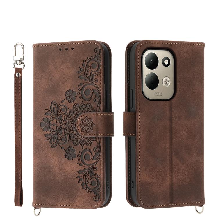 Skin Feel Flowers Embossed Wallet Leather Phone Case, For Xiaomi Poco C95 Pro, For Xiaomi 17 Max 5G, For Xiaomi 17T Pro 5G, For Xiaomi 17T 5G, For Xiaomi 17 Pro Max, For Xiaomi 17 Pro, For Xiaomi 17, For Xiaomi Poco M7 4G 171mm, For Xiaomi 15T Pro 5G