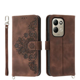 Skin Feel Flowers Embossed Wallet Leather Phone Case, For Xiaomi Poco C95 Pro, For Xiaomi 17 Max 5G, For Xiaomi 17T Pro 5G, For Xiaomi 17T 5G, For Xiaomi 17 Pro Max, For Xiaomi 17 Pro, For Xiaomi 17, For Xiaomi Poco M7 4G 171mm, For Xiaomi 15T Pro 5G