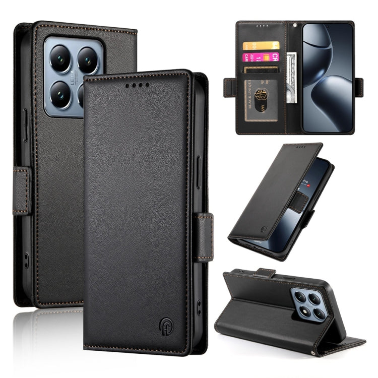 Side Buckle Magnetic Frosted Leather Phone Case, For Xiaomi 15, For Xiaomi 14T Pro, For Xiaomi 14T