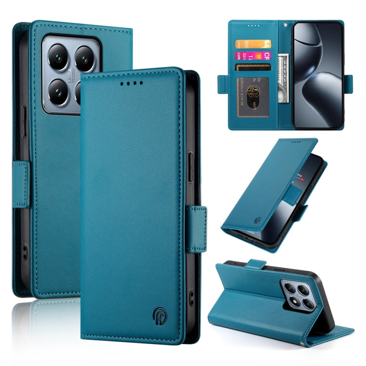 Side Buckle Magnetic Frosted Leather Phone Case, For Xiaomi 15, For Xiaomi 14T Pro, For Xiaomi 14T