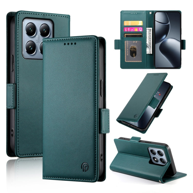 Side Buckle Magnetic Frosted Leather Phone Case, For Xiaomi 15, For Xiaomi 14T Pro, For Xiaomi 14T