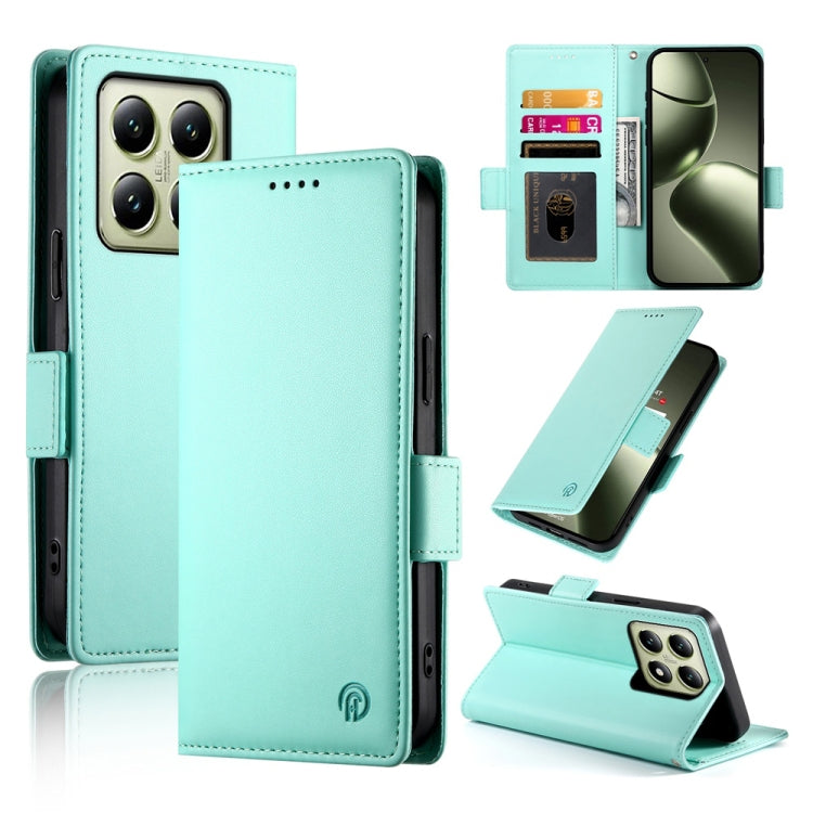 Side Buckle Magnetic Frosted Leather Phone Case, For Xiaomi 15, For Xiaomi 14T Pro, For Xiaomi 14T