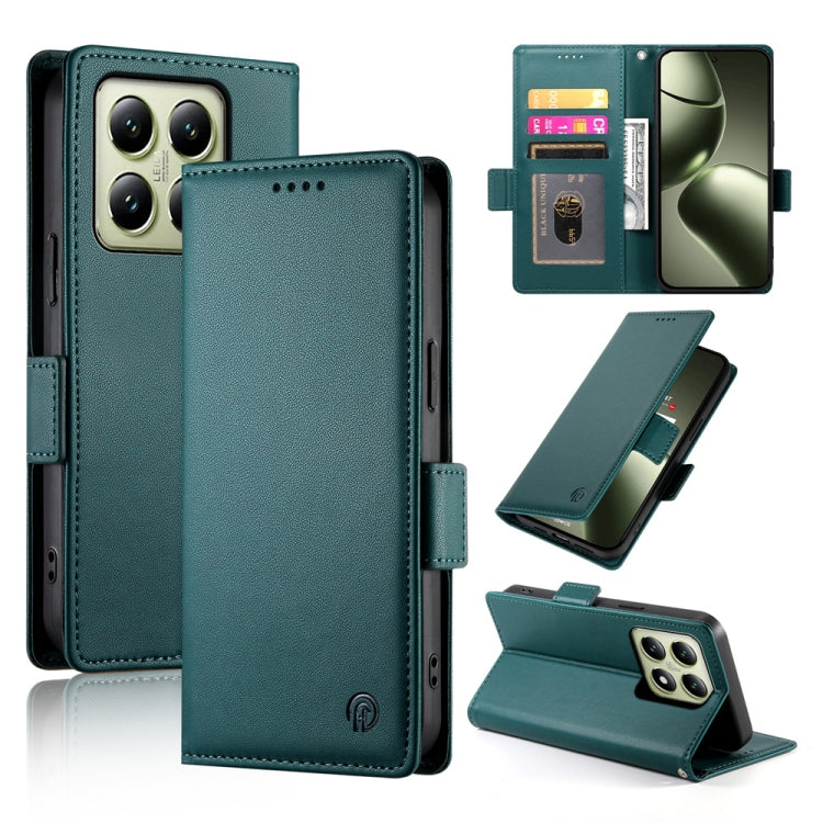 Side Buckle Magnetic Frosted Leather Phone Case, For Xiaomi 15, For Xiaomi 14T Pro, For Xiaomi 14T