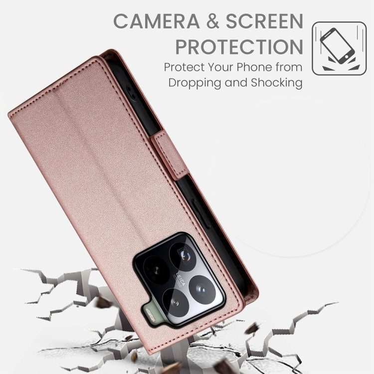 Side Buckle Magnetic Frosted Leather Phone Case, For Xiaomi 15, For Xiaomi 14T Pro, For Xiaomi 14T