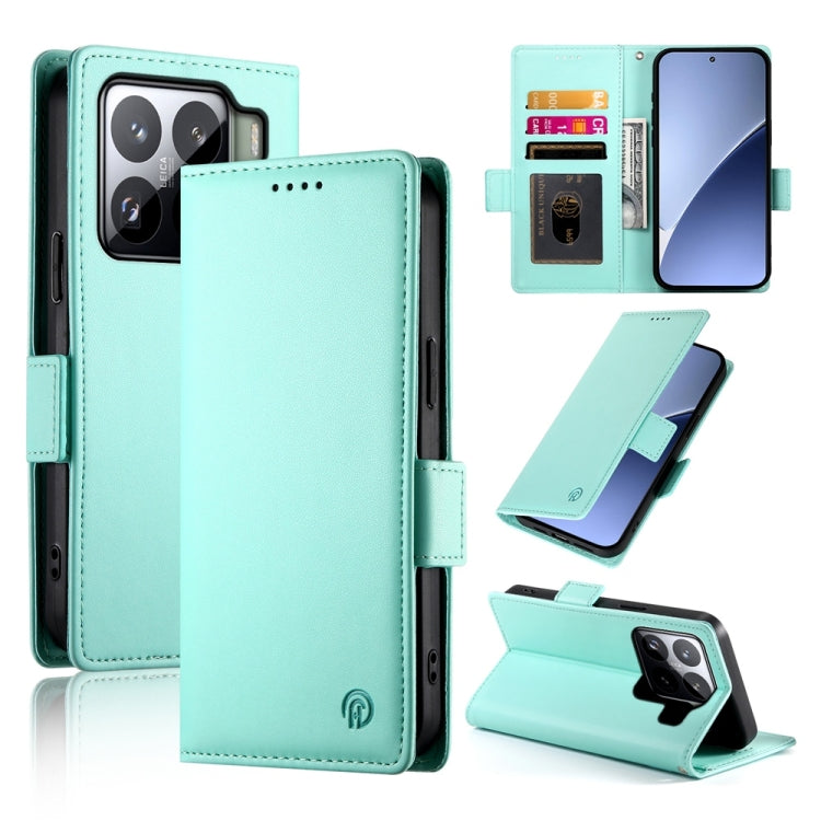 Side Buckle Magnetic Frosted Leather Phone Case, For Xiaomi 15, For Xiaomi 14T Pro, For Xiaomi 14T